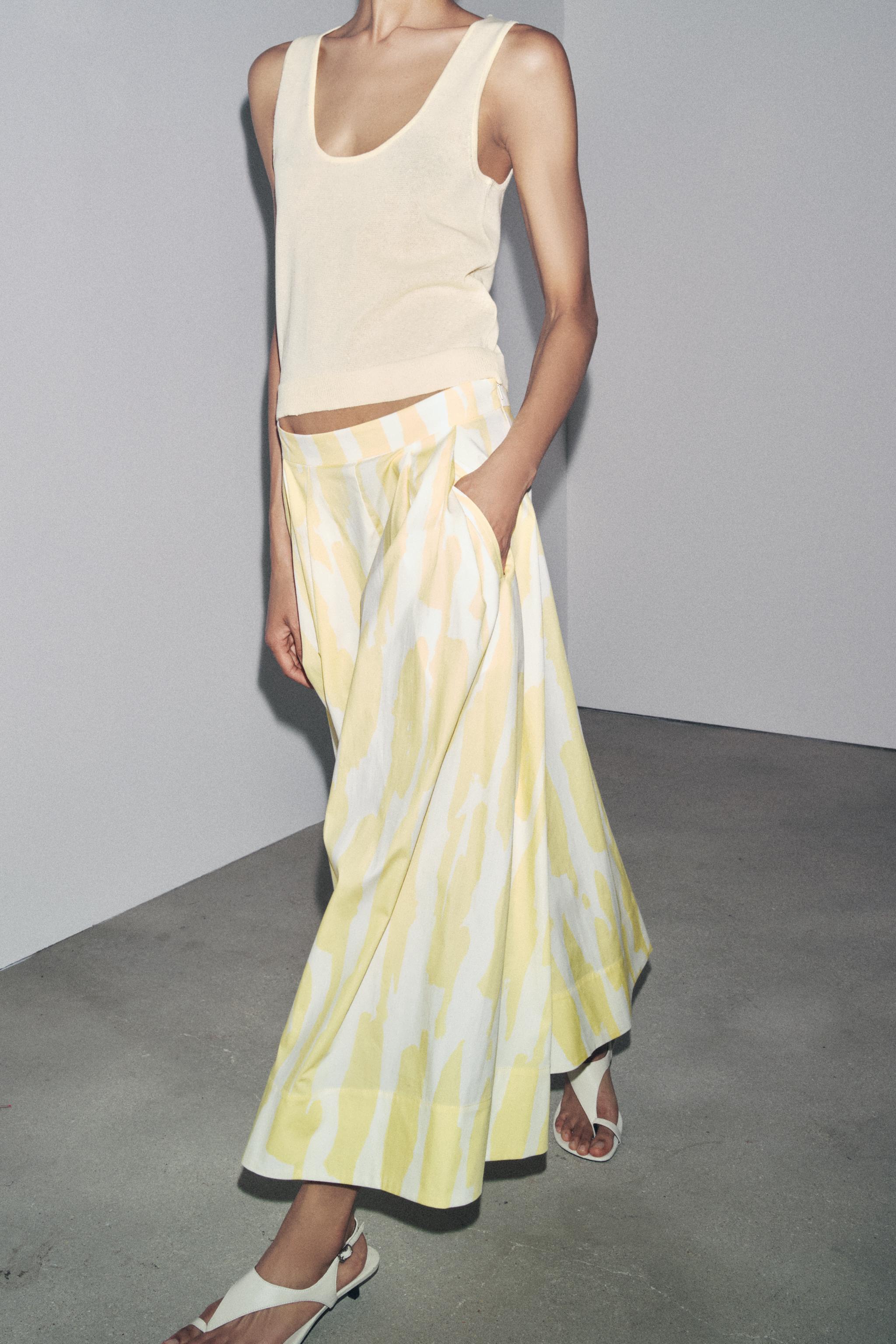 PRINTED MIDI SKIRT ZW COLLECTION